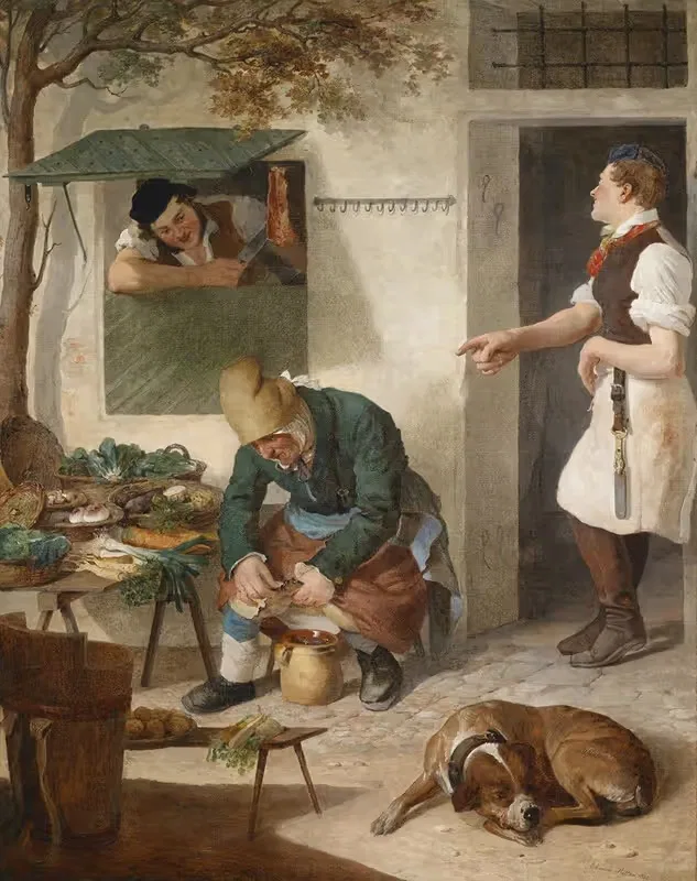 У кого беда, тот не без беды by Эдуард Риттер, 1835 — digital art print download