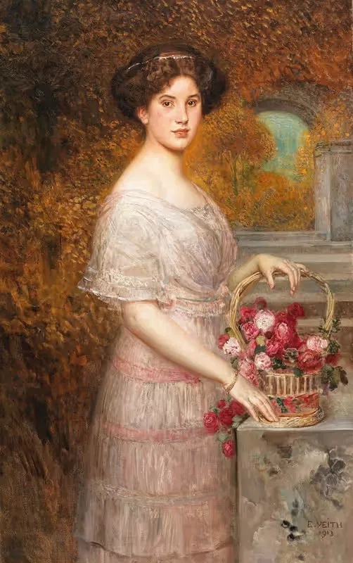 Портрет Анни Суссанки by Эдуард Вейт, 1813 — digital art print download