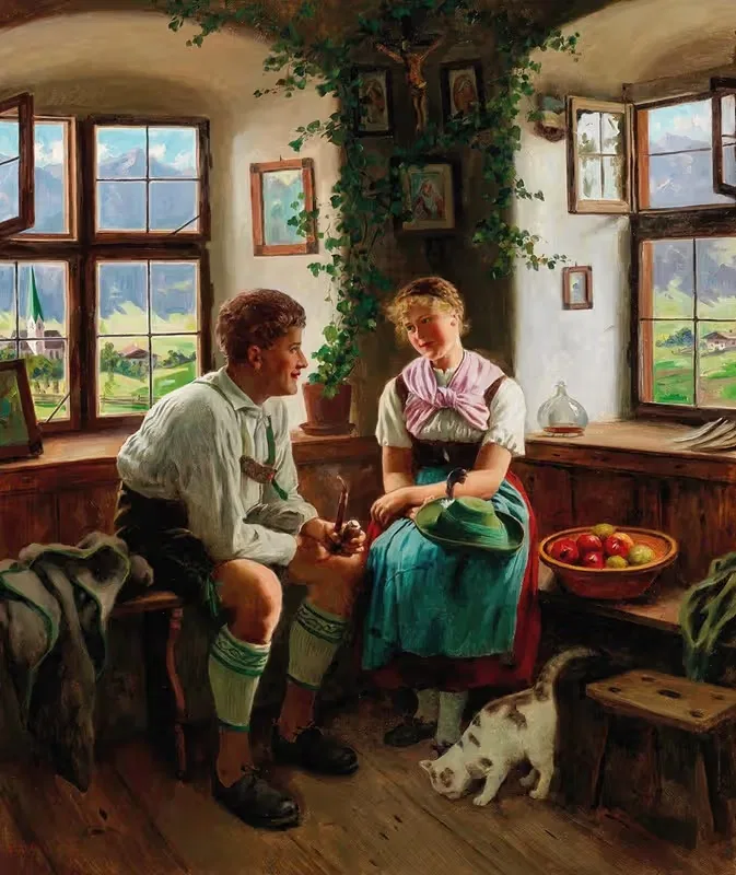 Под домашним алтарем by Эмиль Рау — digital art print download