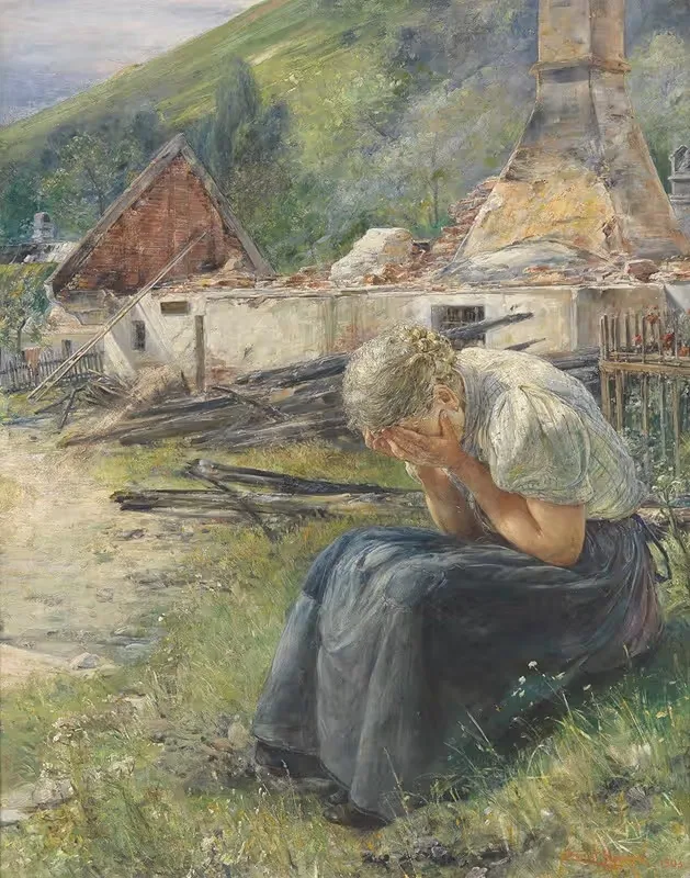 Am Tag danach by Ernst Nowak, 1903 — digital art print download