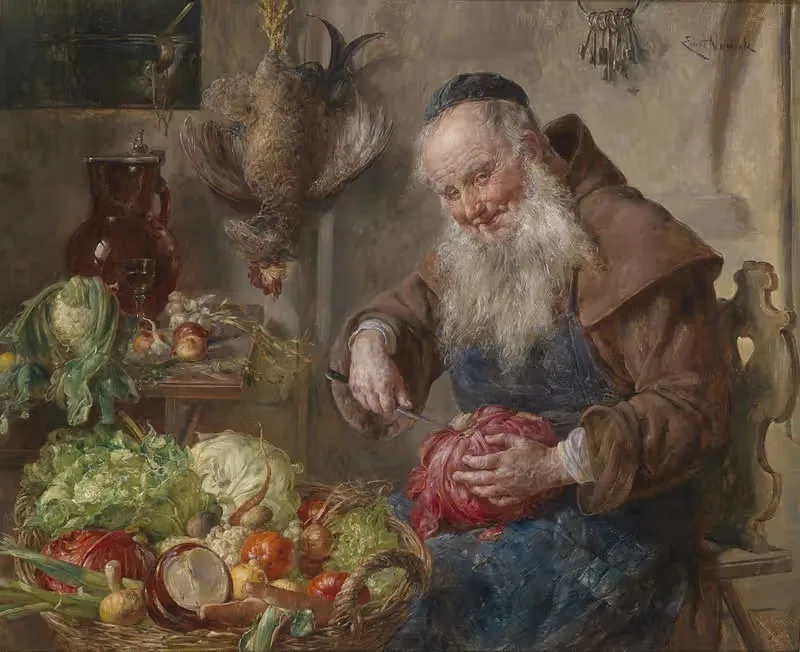 Mönch in der Küche by Ernst Nowak — digital art print download