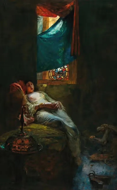 Sleeping Odalisque by Ferdinand Max Bredt — digital art print download