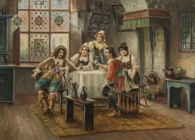 Веселая компания by Ян Скрамлик — digital art print download