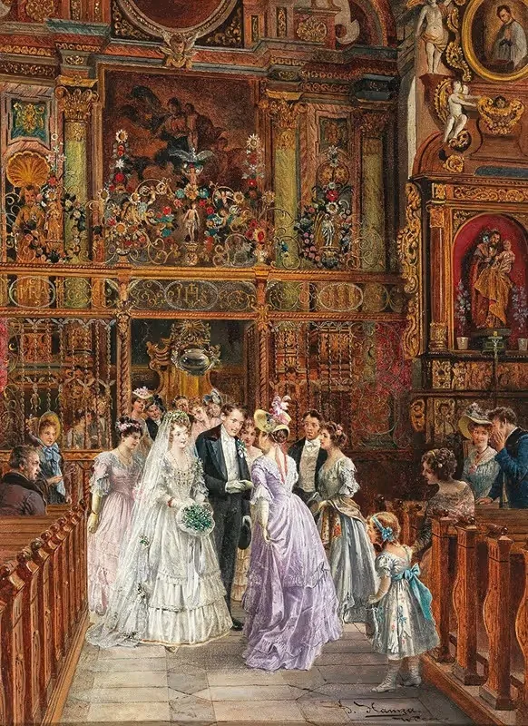 Поздравления после свадьбы by Иоганн Хамза — digital art print download