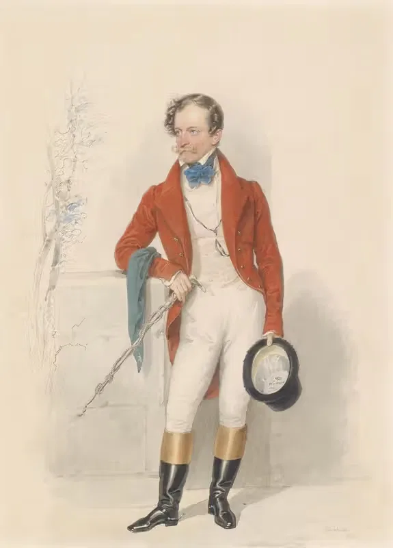 Господин в верхней одежде by Йозеф Крихубер, 1838 — digital art print download
