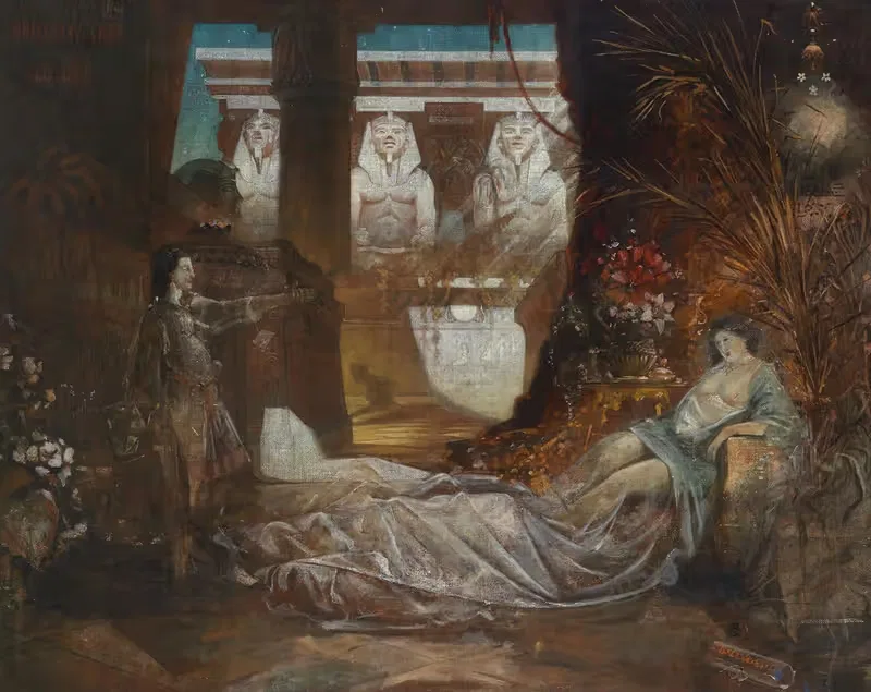 Египетская сцена by Лео Дит, 1885 — digital art print download