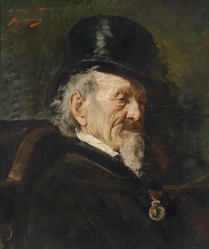 Portrait eines Herrn mit Orden by Rogelio De Egusquiza — digital art print download