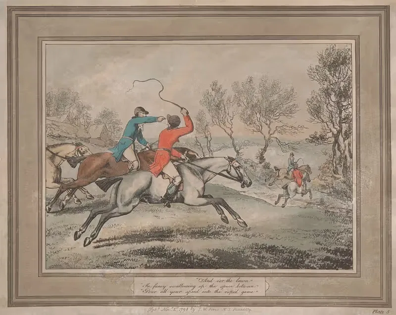 'И по лужайке' by Самуэль Ховитт, 1794 — digital art print download