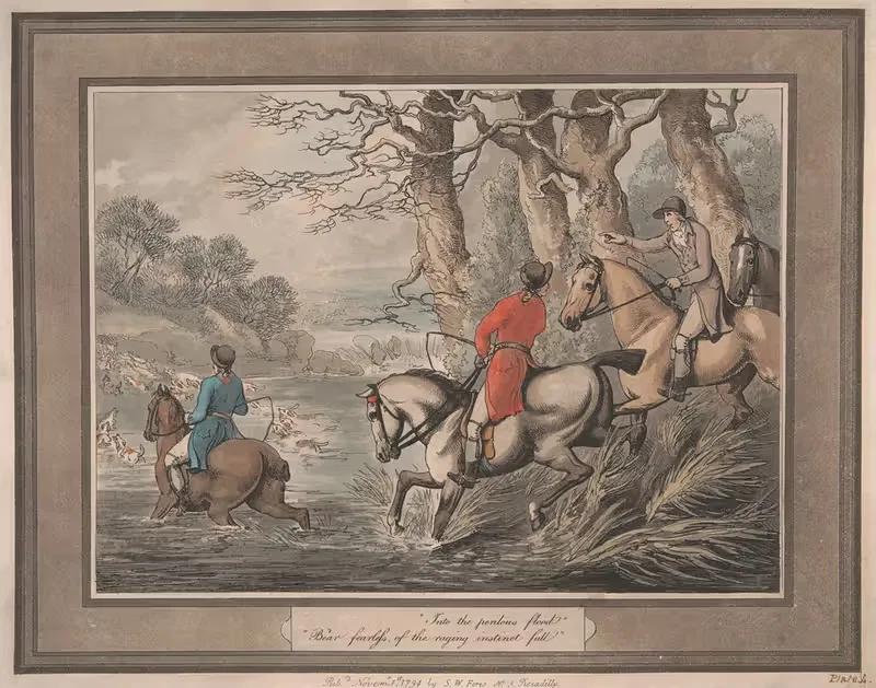 'В опасный поток' by Самуэль Ховитт, 1794 — digital art print download