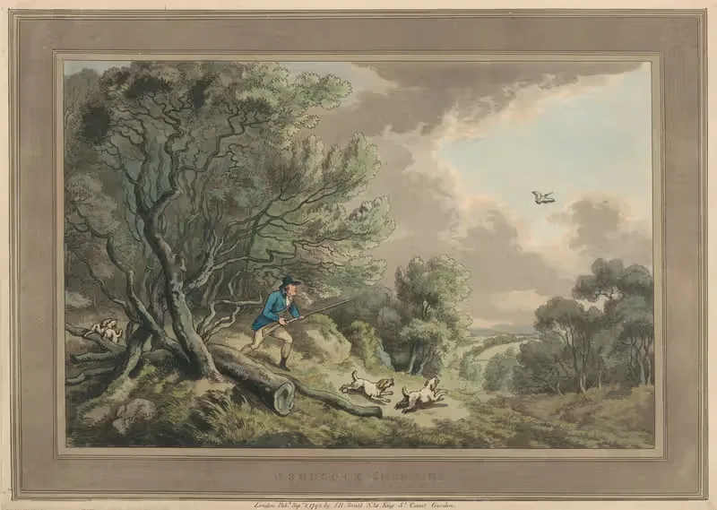 Стрельба по рябчикам by Самуэль Ховитт, 1793 — digital art print download