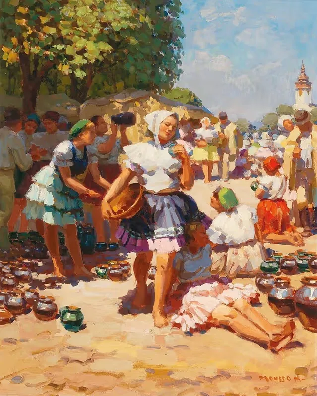 Рынок керамики by Йозеф Теодор Муссон — digital art print download