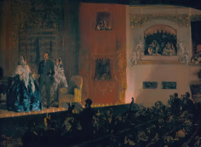 The Théâtre du Gymnase — Adolph von Menzel