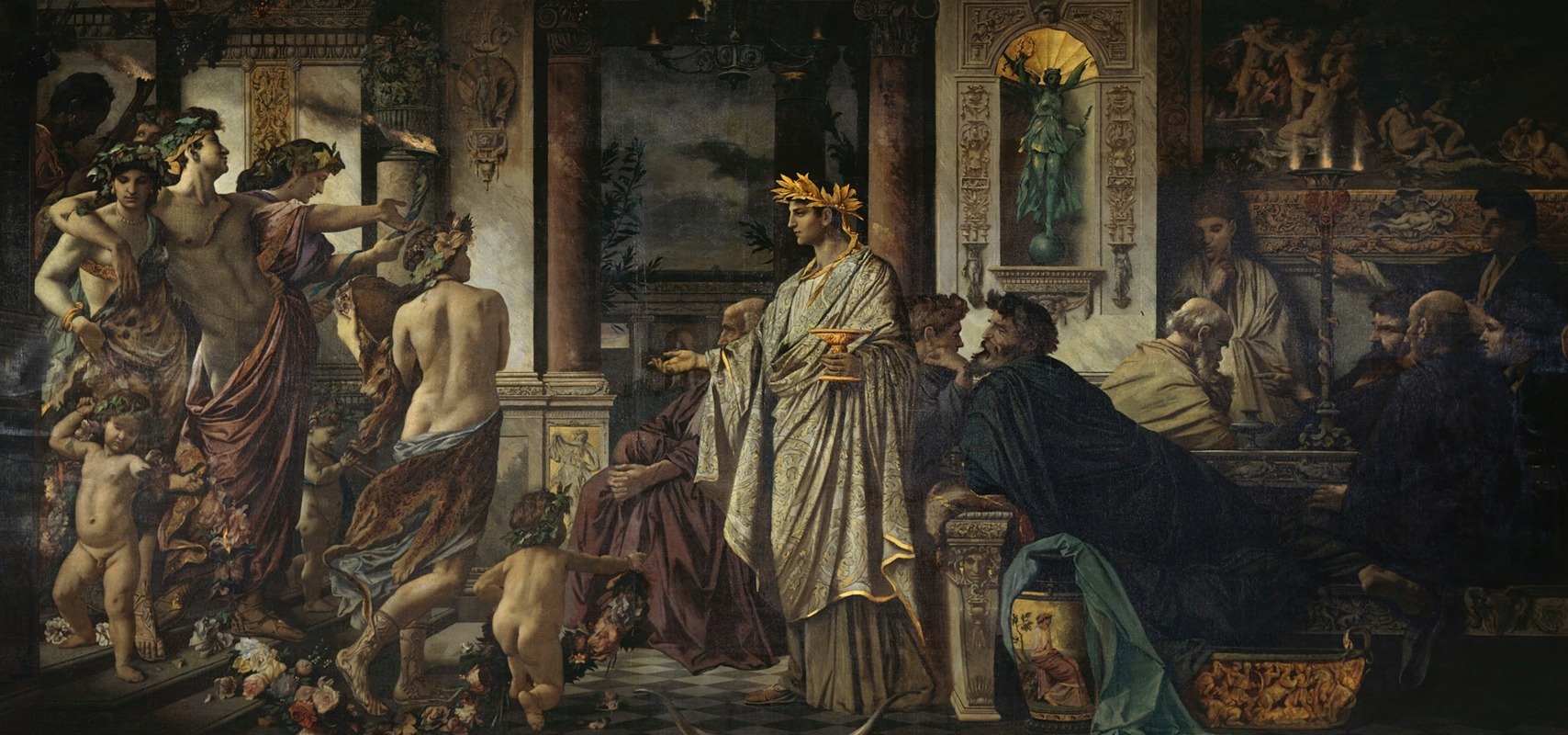 Симпозиум (вторая версия) by Ансельм Фойербах, 1871-1874 — digital art print download