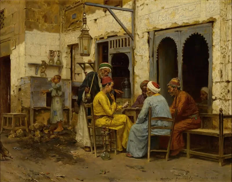 Игроки в домино by Артур фон Феррарис, 1892 — digital art print download
