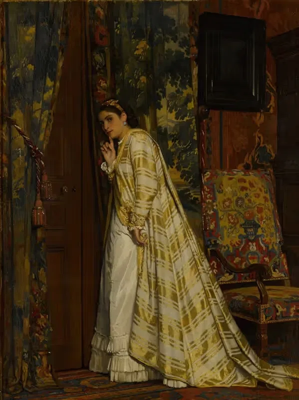 Behind Closed Doors by Charles Baugniet — digital art print download