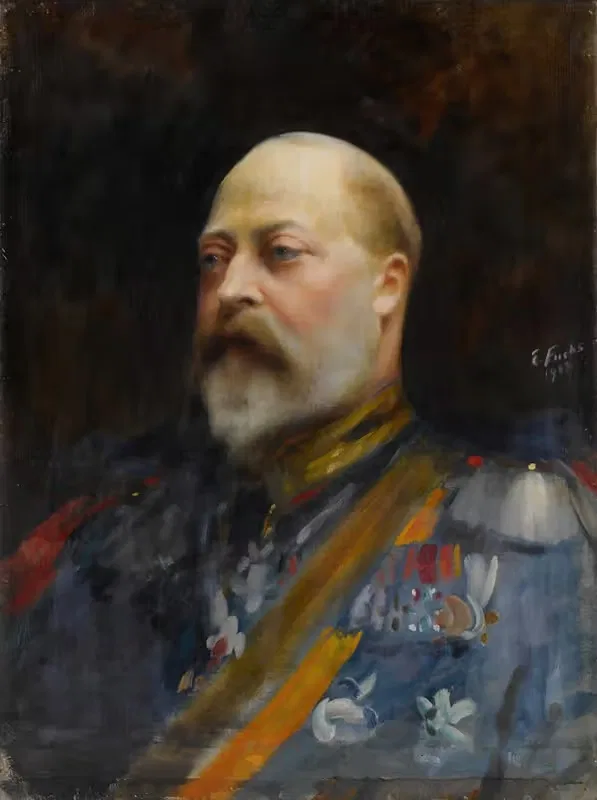 Король Эдвард VII by Эмиль Фукс, 1903 — digital art print download