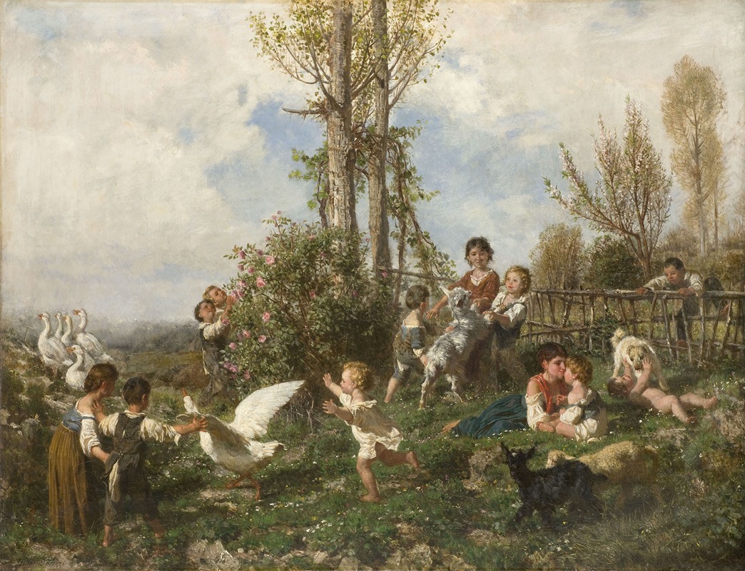 Весна by Филиппо Палицци, 1868 — digital art print download