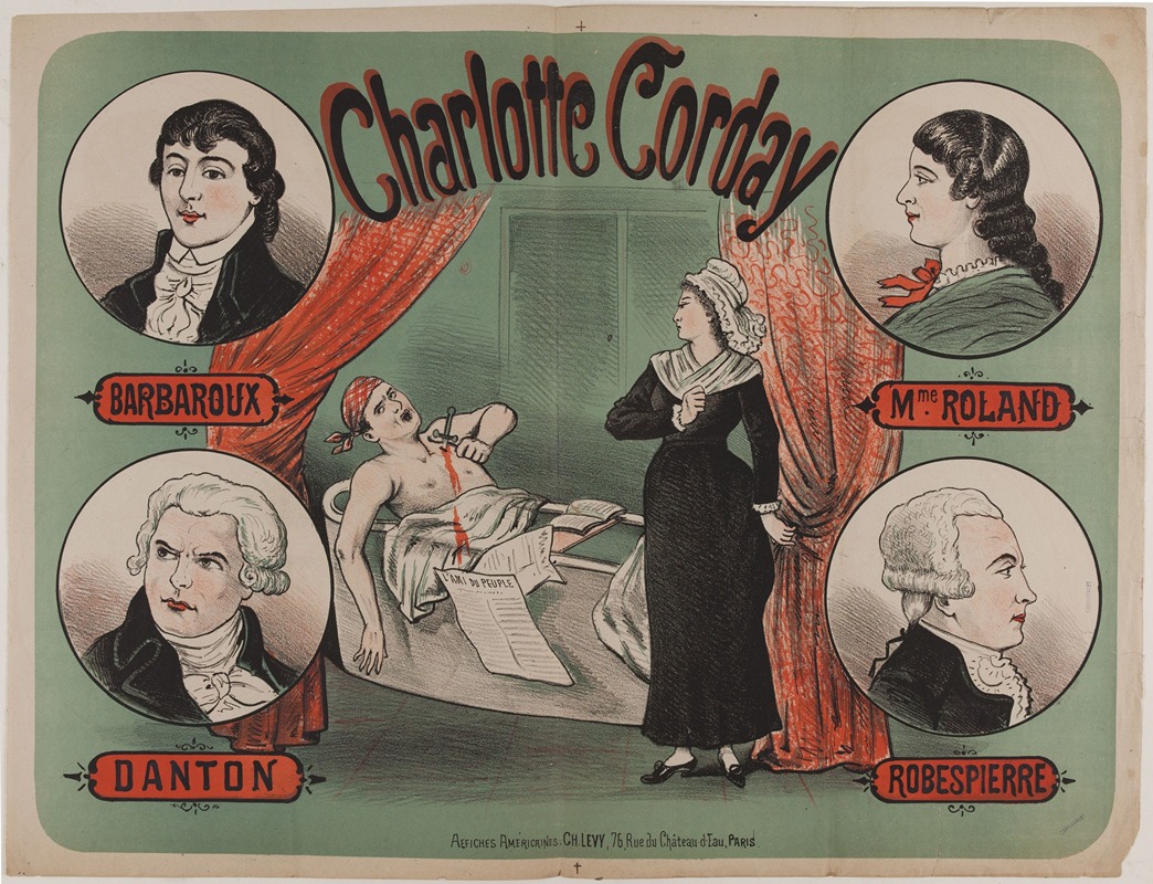 Charlotte Corday by Аноним, 1882-1888 — digital art print download