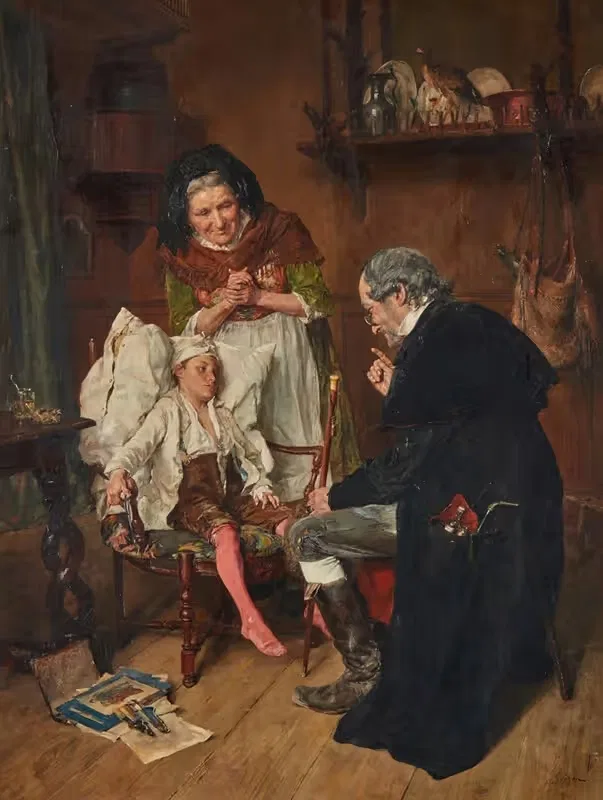 Маленький пациент by Франсуа-Адольф Грисон — digital art print download