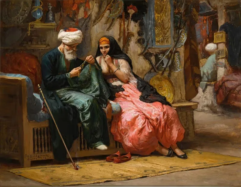 Драгоценный камень by Фредерик Артур Бриджман, 1874 — digital art print download
