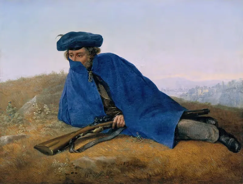 На посту by Георг Фридрих Керстинг, 1829 — digital art print download