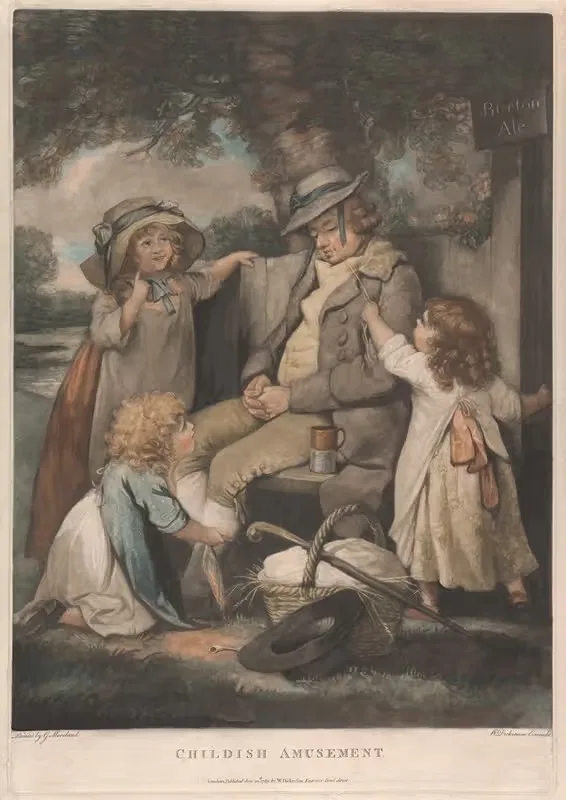 Childish Amusement by George Morland, 1789 — digital art print download