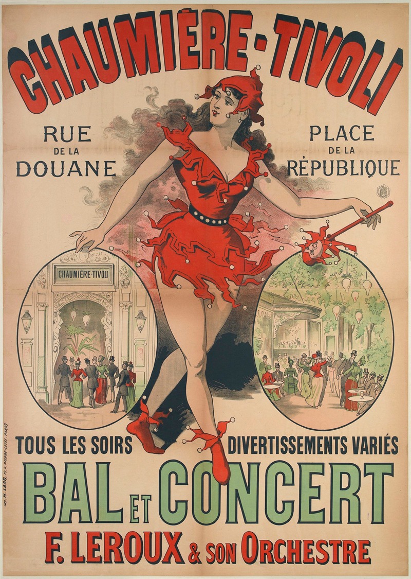 Chaumiere- Tivoli, Bal Et Concert — Anonymous