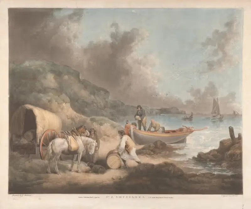 Контрабандисты by Джордж Морланд, 1793 — digital art print download