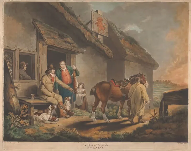 Первое сентября – вечер by Джордж Морланд, 1796 — digital art print download