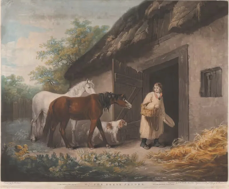 Кормилец лошадей by Джордж Морланд, 1797 — digital art print download