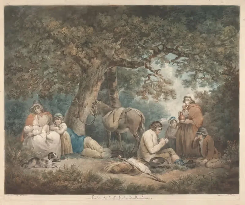 Путешественники by Джордж Морланд, 1794 — digital art print download