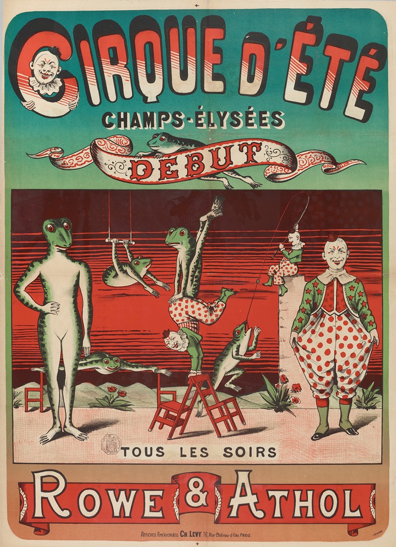 Cirque D'ete Champs-Elysees Debuttous Les Soirs Rowe & Athol — Anonymous
