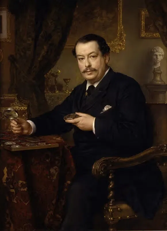 The banker Itzinger by Ludwig Knaus, 1885 — digital art print download