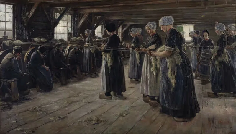 Льняной сарай в Ларене by Макс Либерман, 1887 — digital art print download