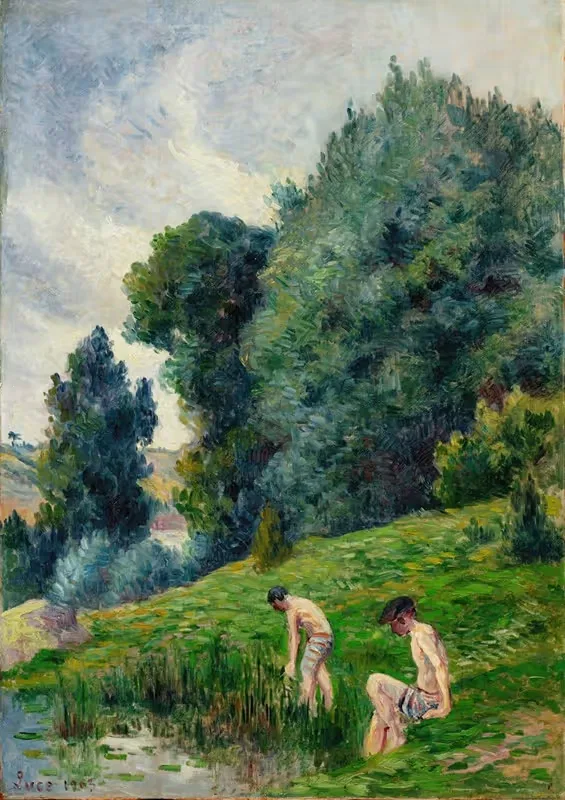 Мулинью, купающиеся by Максимильен Люс, 1903 — digital art print download