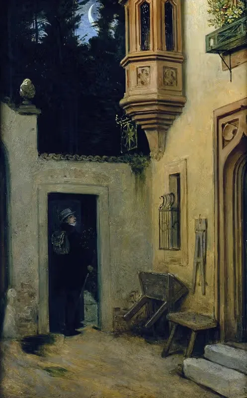 Прощание на рассвете by Мориц фон Швинд, 1859 — digital art print download