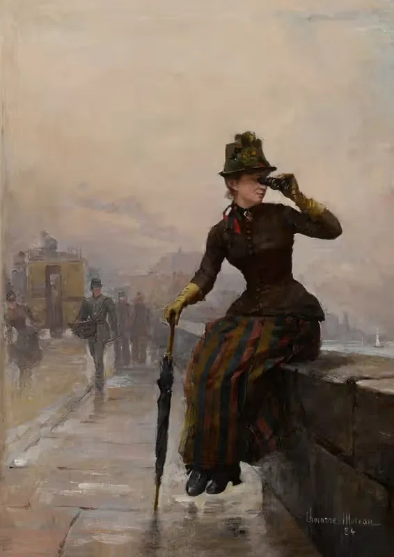 Взгляд через Сену by Поль Шарль Шокарн-Моро, 1884 — digital art print download
