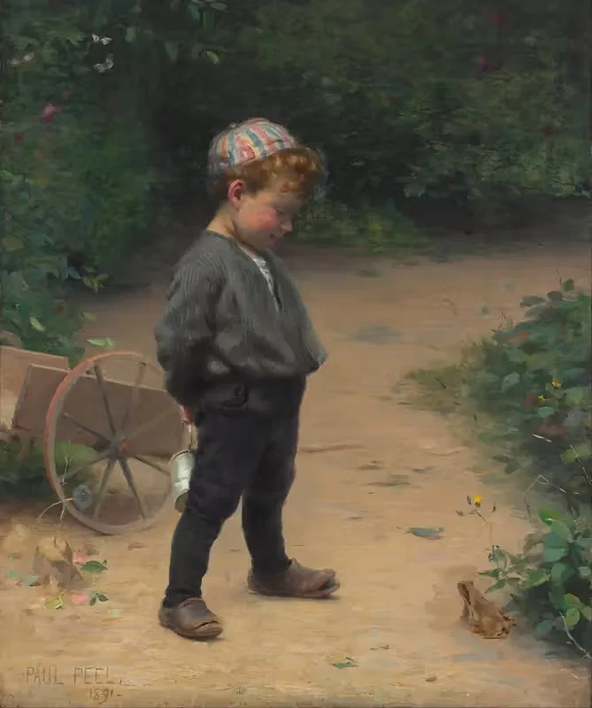 The Young Biologist by Paul Peel, 1891 — digital art print download