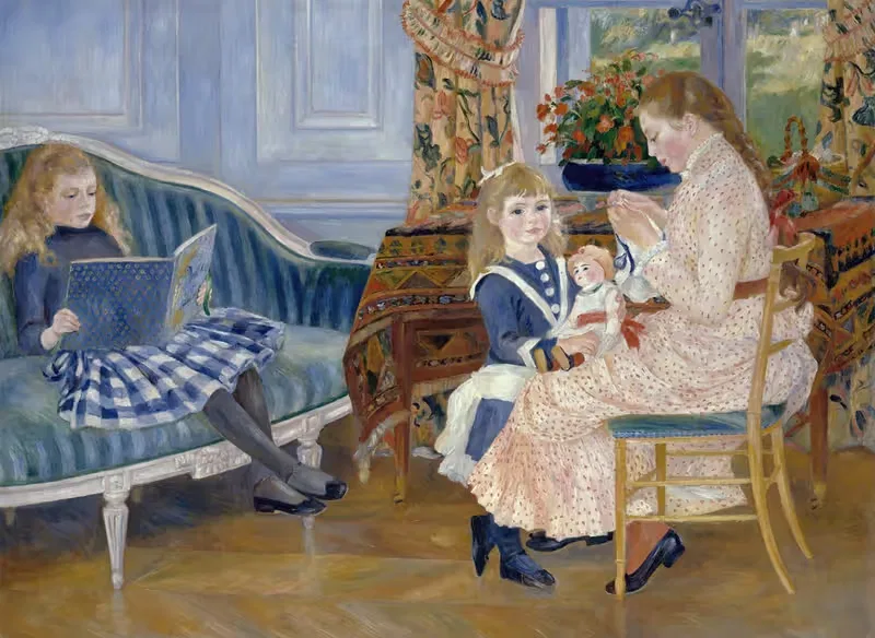 Детское утро в Варджемоне by Пьер-Огюст Ренуар, 1884 — digital art print download