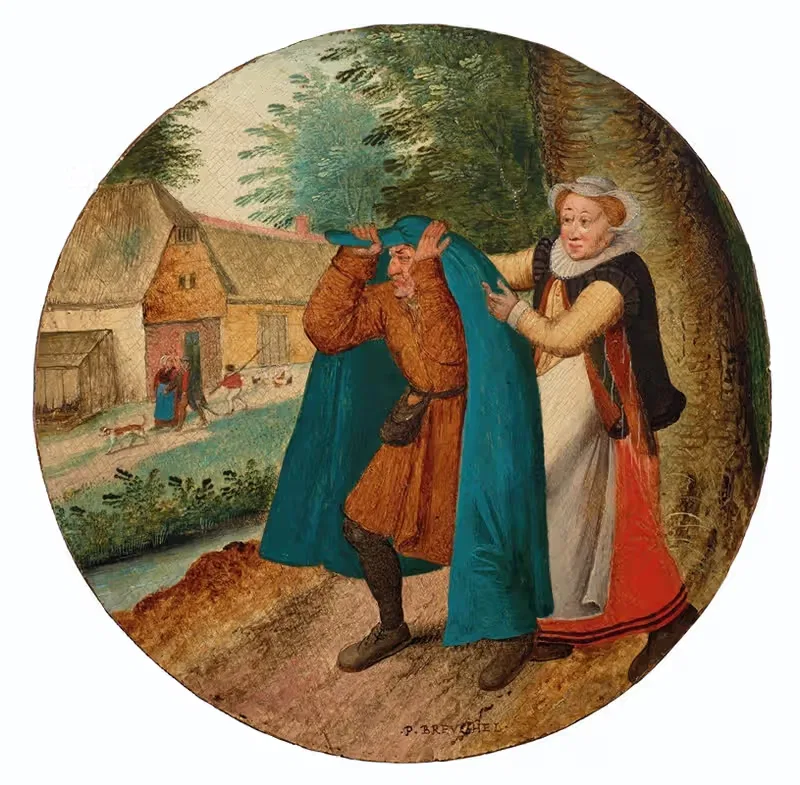 The Blue Cloak — Pieter Brueghel The Younger