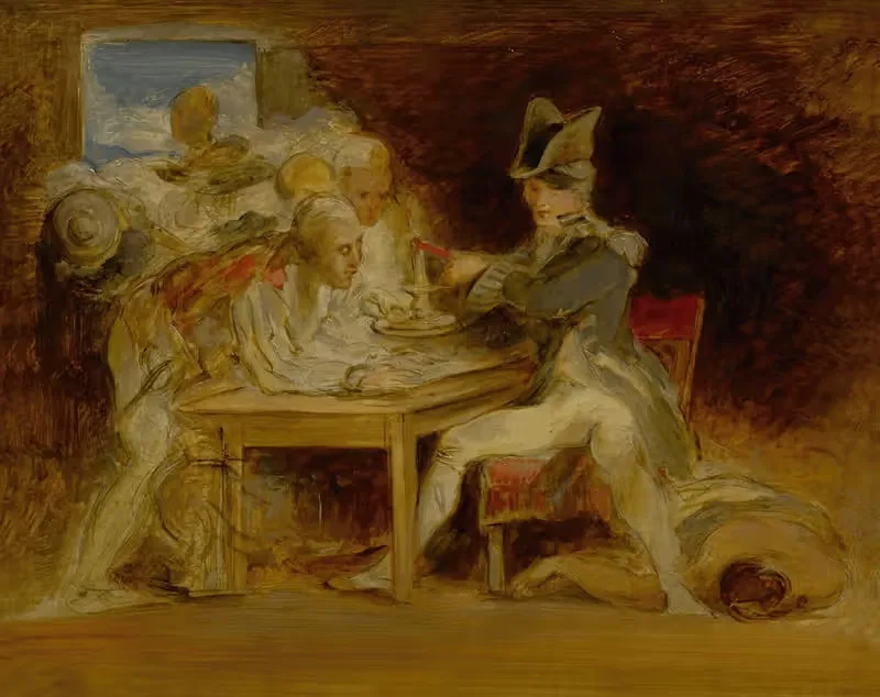 Nelson sealing the Copenhagen letter — Sir David Wilkie