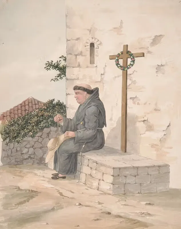Францисканский монах by Альфред Дистон, 1828 — digital art print download