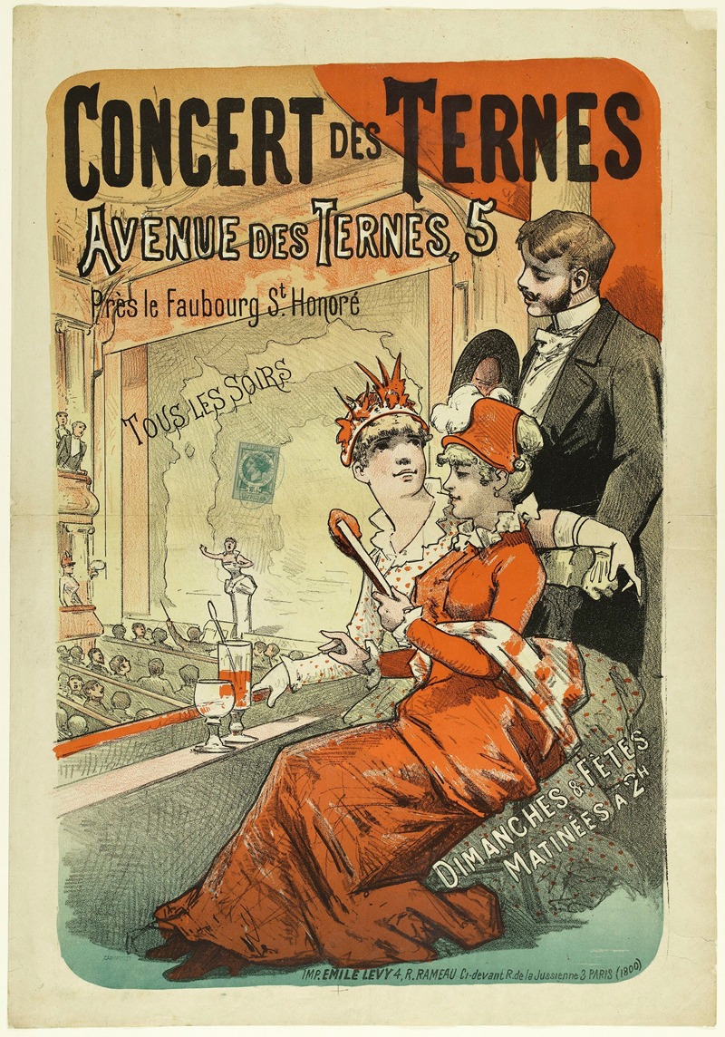 Concert Des Ternes Avenue Des Ternes — Imp. Emile Lévy