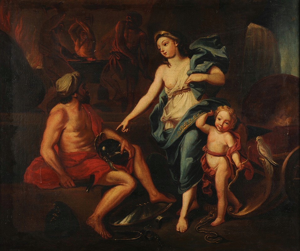 Vénus demande à Vulcain des armes pour Énée — Anonymous