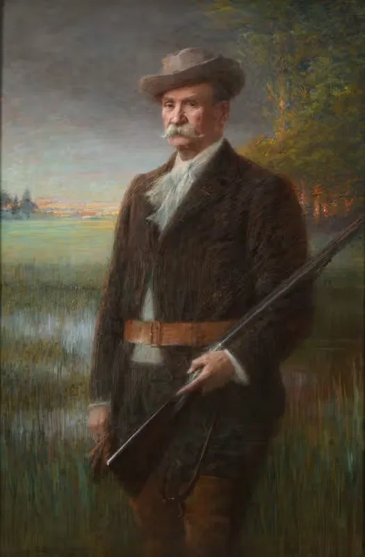 Henry Vasnier en tenue de chasse — Charles-Lucien Léandre