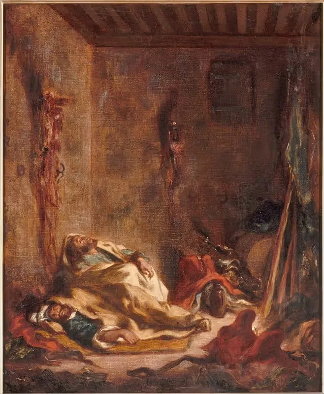 Le corps de garde à Meknès by Eugène Delacroix, 1847 — digital art print download