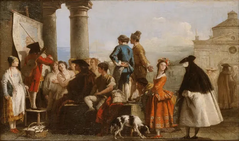 Сказочник by Джованни Доменико Тьеполо, 1773-1777 — digital art print download