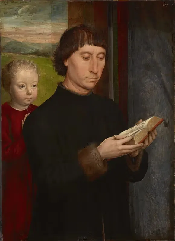 Portrait of a man reading — Hans Memling