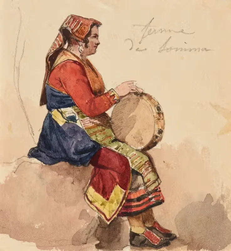 Étude de femme de Sonima — Jacques-Raymond Brascassat