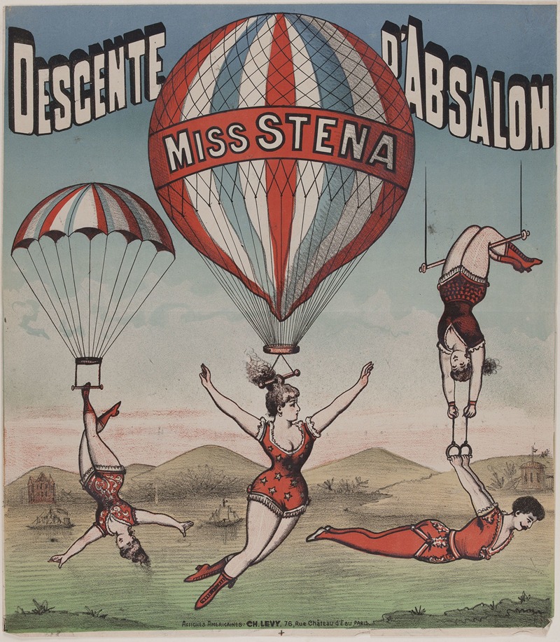 Descente D'Absalon Miss Stena by Imp. Charles Lévy, 1882-1888 — digital art print download